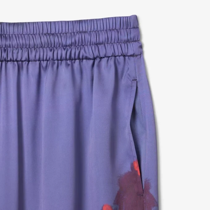 Pantalones oversize con estampado paisajístico para mujer