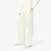 Pantalones oversize de franela plisados para mujer