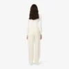 Pantalones oversize de franela plisados para mujer