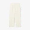 Pantalones oversize de franela plisados para mujer