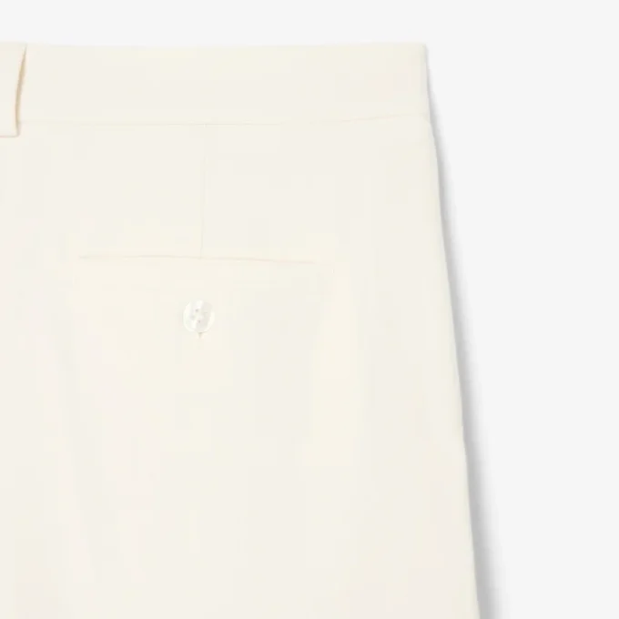 Pantalones oversize de franela plisados para mujer