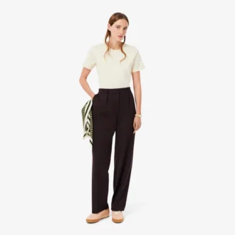 Pantalones oversize de mezcla de lana