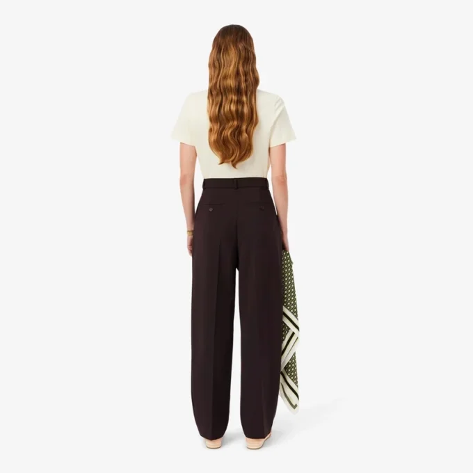 Pantalones oversize de mezcla de lana