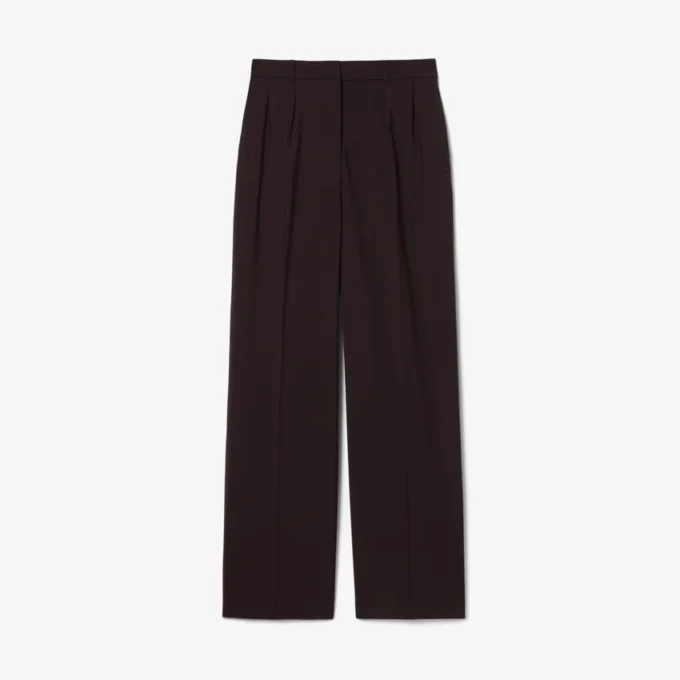 Pantalones oversize de mezcla de lana