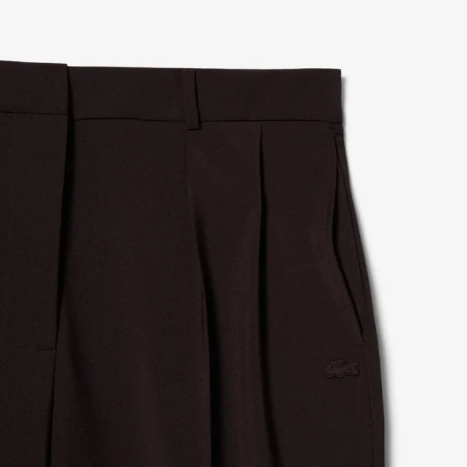 Pantalones oversize de mezcla de lana