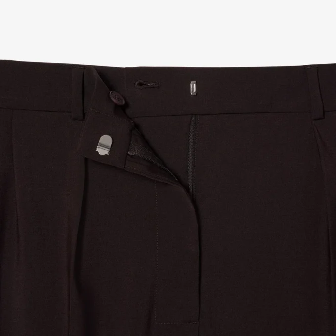 Pantalones oversize de mezcla de lana