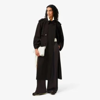 Pantalones oversize de satén con cintura elástica