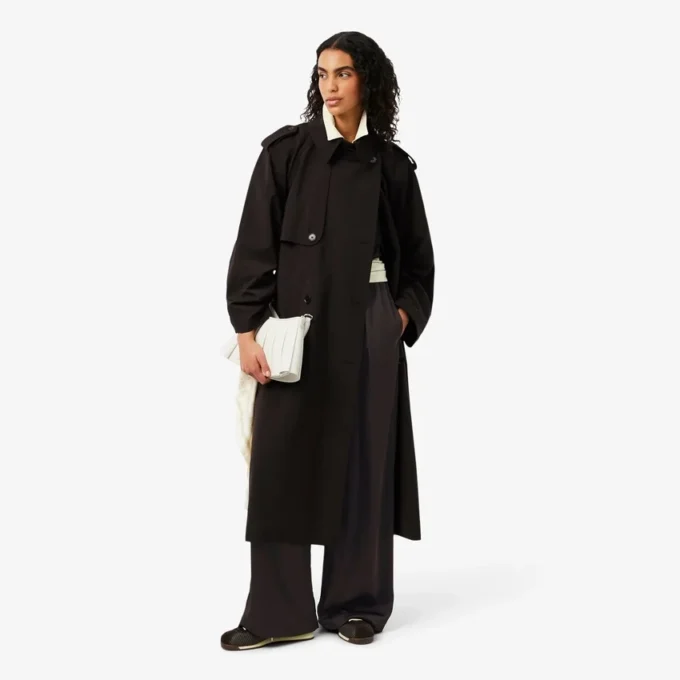 Pantalones oversize de satén con cintura elástica