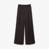 Pantalones oversize de satén con cintura elástica