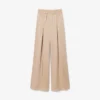 Pantalones oversize de satén con cintura elástica