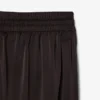 Pantalones oversize de satén con cintura elástica
