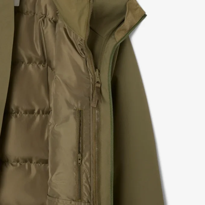 Parka acolchada repelente al agua 3 en 1 para hombre