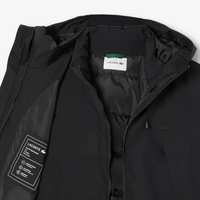 Parka acolchada repelente al agua 3 en 1 para hombre