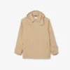 Parka con capucha repelente al agua de largo medio para hombre
