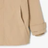 Parka con capucha repelente al agua de largo medio para hombre