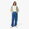 Parka larga oversize repelente al agua para mujer