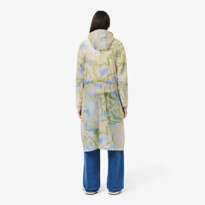 Parka larga oversize repelente al agua para mujer