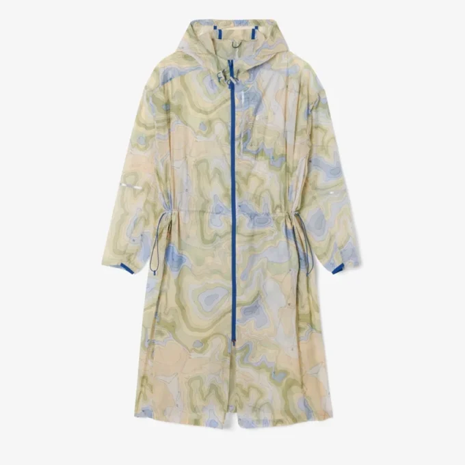 Parka larga oversize repelente al agua para mujer
