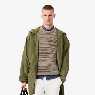 Parka larga repelente al agua para hombre