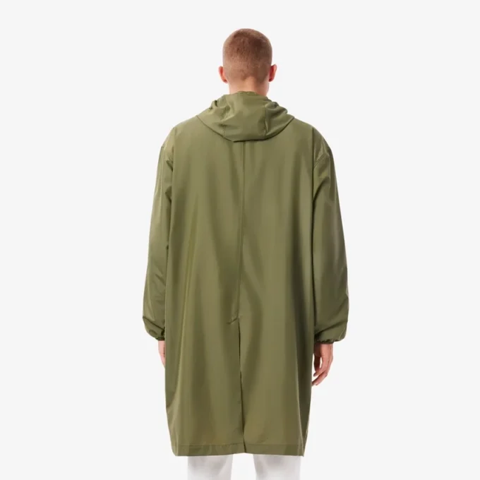 Parka larga repelente al agua para hombre