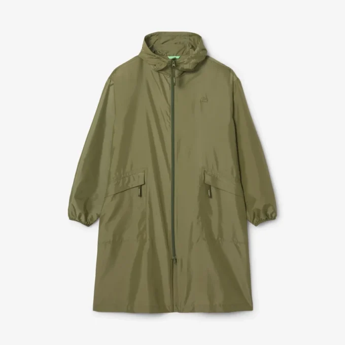 Parka larga repelente al agua para hombre