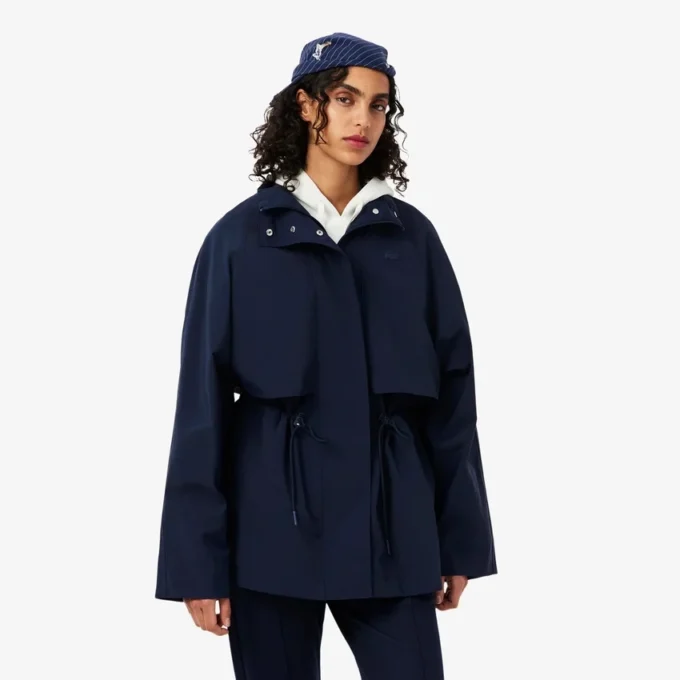 Parka oversize de largo medio repelente al agua