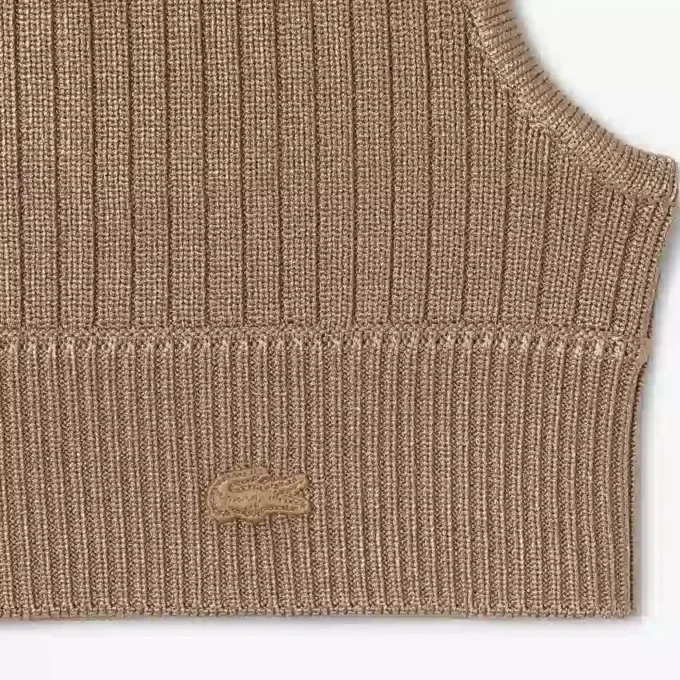 Pasamontañas de punto acanalado de pasarela