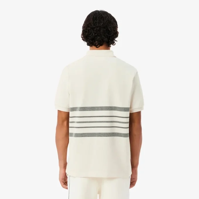 Polo a rayas de corte clásico fabricado en Francia