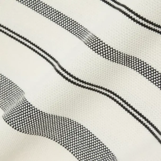 Polo a rayas de corte clásico fabricado en Francia