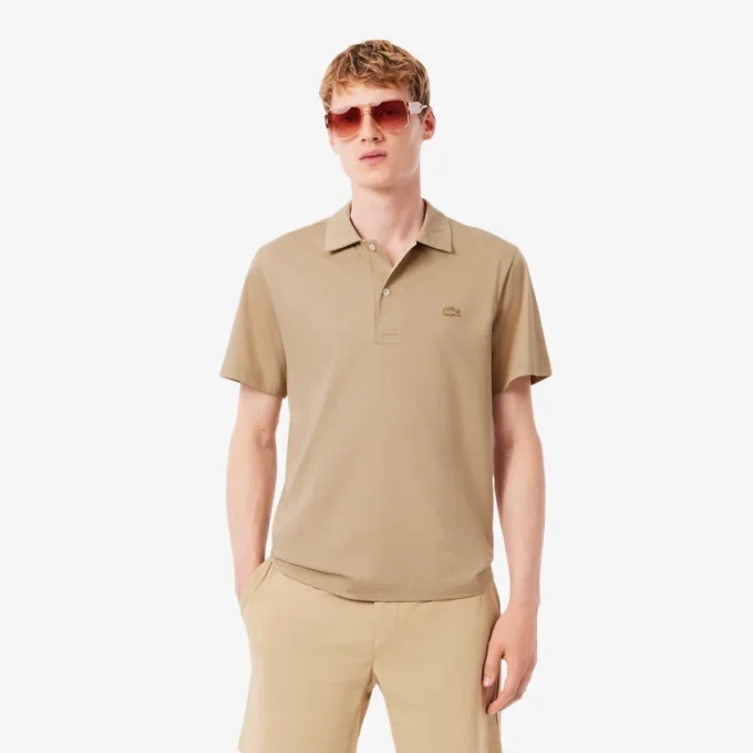 Polo bordado de cuello abierto Paris Classic Fit para hombre