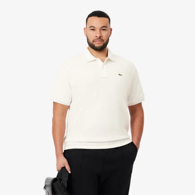 Polo clásico de piqué grueso L.12.12 para hombre