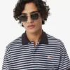 Polo clásico de rayas texturizadas
