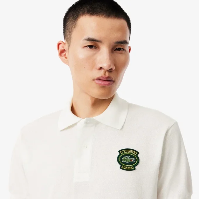 Polo clásico para hombre con insignia Petit Piqué