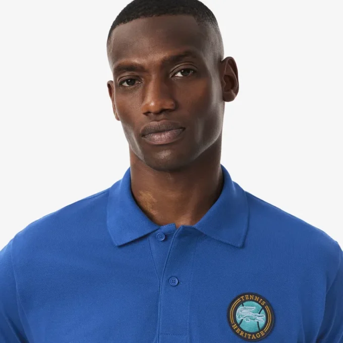Polo clásico para hombre con insignia Petit Piqué