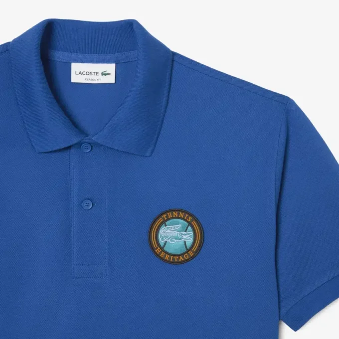Polo clásico para hombre con insignia Petit Piqué