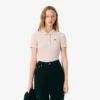 Polo de algodón acanalado L.12.D de corte entallado para mujer