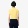 Polo de algodón acanalado L.12.D de corte entallado para mujer