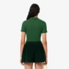 Polo de algodón acanalado L.12.D de corte entallado para mujer
