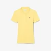 Polo de algodón acanalado L.12.D de corte entallado para mujer