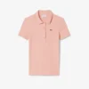 Polo de algodón acanalado L.12.D de corte entallado para mujer