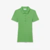Polo de algodón acanalado L.12.D de corte entallado para mujer