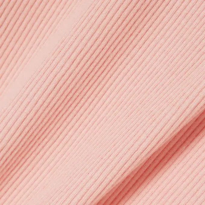 Polo de algodón acanalado L.12.D de corte entallado para mujer