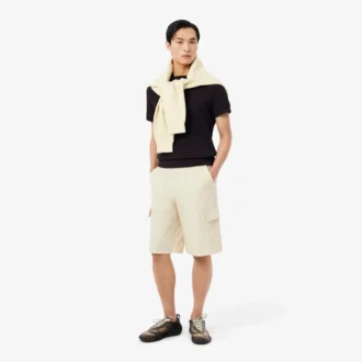 Polo de algodón con encaje de corte regular