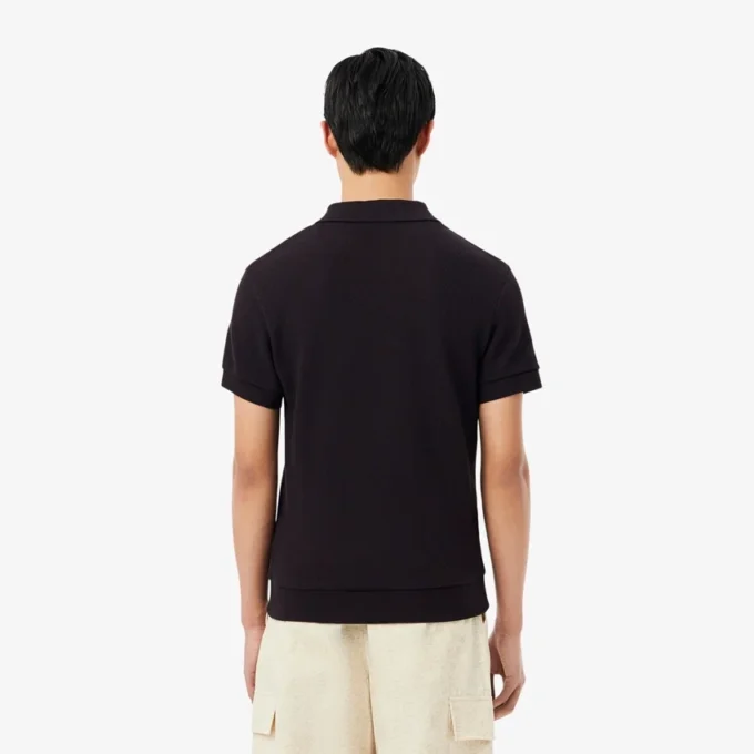 Polo de algodón con encaje de corte regular