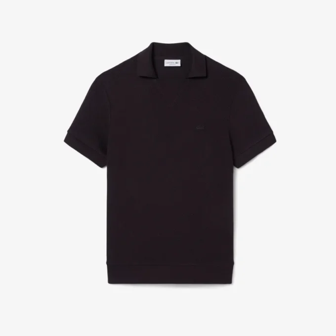Polo de algodón con encaje de corte regular