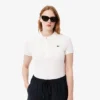 Polo de algodón elástico L.12.12 de corte entallado para mujer