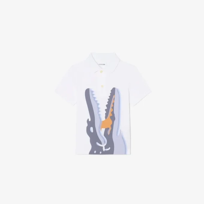 Polo de algodón estampado