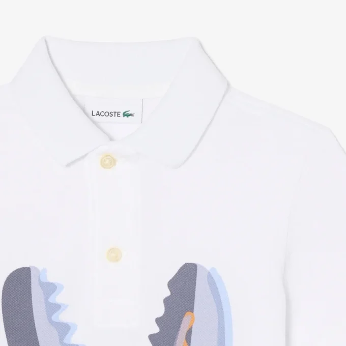 Polo de algodón estampado