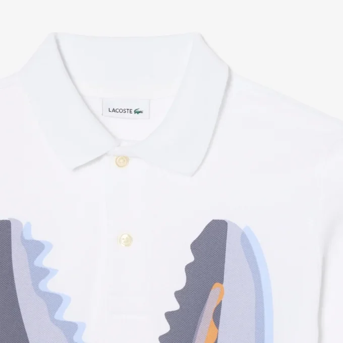 Polo de algodón estampado