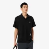 Polo de algodón y lino de corte clásico